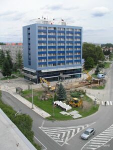 Rekonstrukce hotelového parkoviště, rok 2010